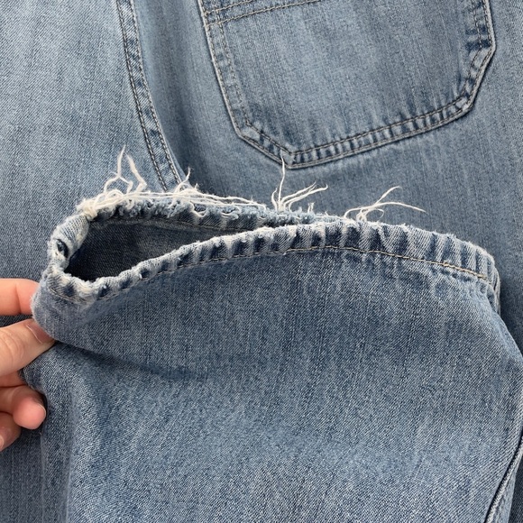 Vintage 2002 Tommy Hilfiger Cargo Jeans Distressed Medium Wash Blue Boys 18 2/4 - Picture 13 of 16